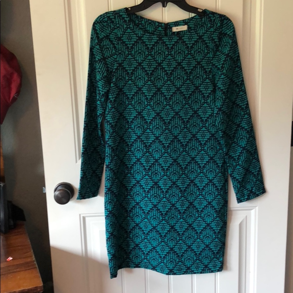 Long sleeve fun pattern dress